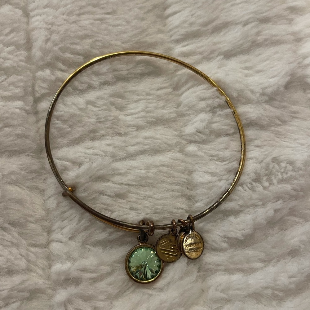 Alex and Ani August birthstone bangle